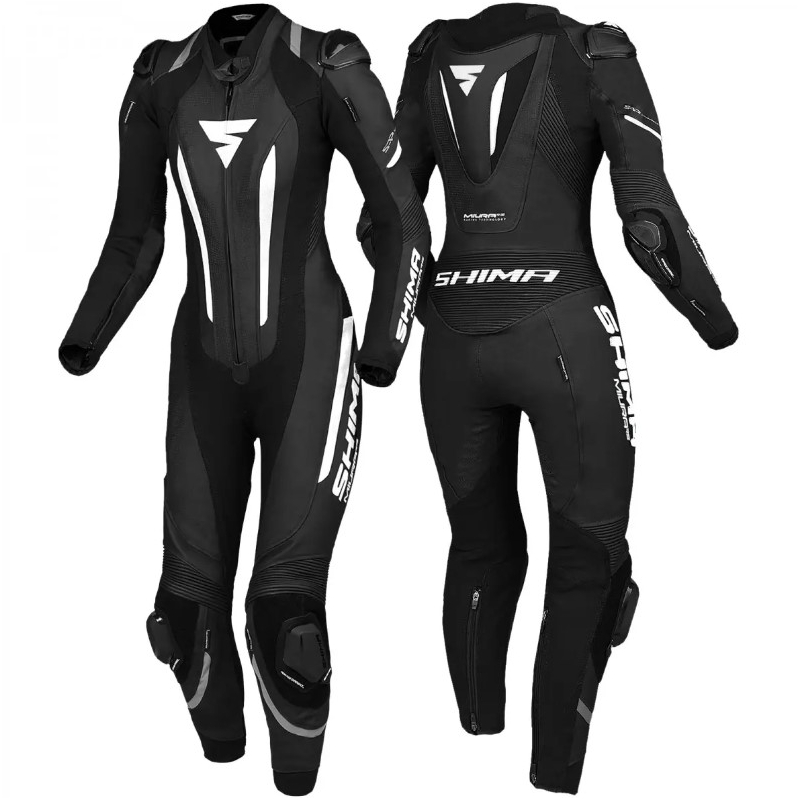 Damesjumpsuit uit één stuk van Shima Miura RS in zwart-wit.