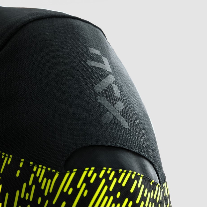 Motorjas Rebelhorn Jax zwart-fluo geel
