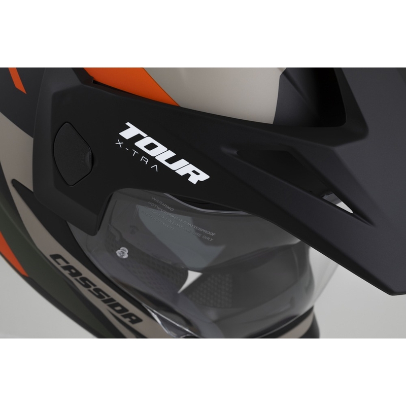 Endurohelm Cassida Tour 2.0 X-tra mat zand-oranje-groen-zwart