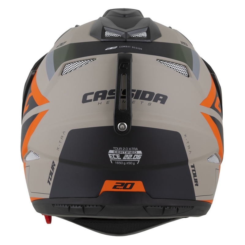 Endurohelm Cassida Tour 2.0 X-tra mat zand-oranje-groen-zwart