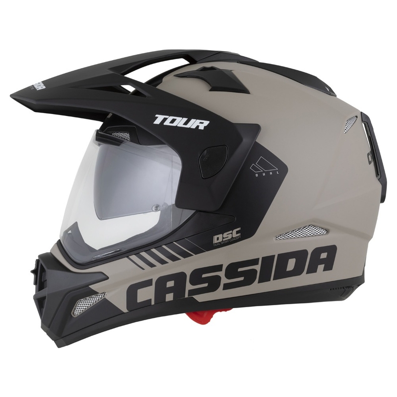 Endurohelm Cassida Tour 2.0 Dual mat zandzwart