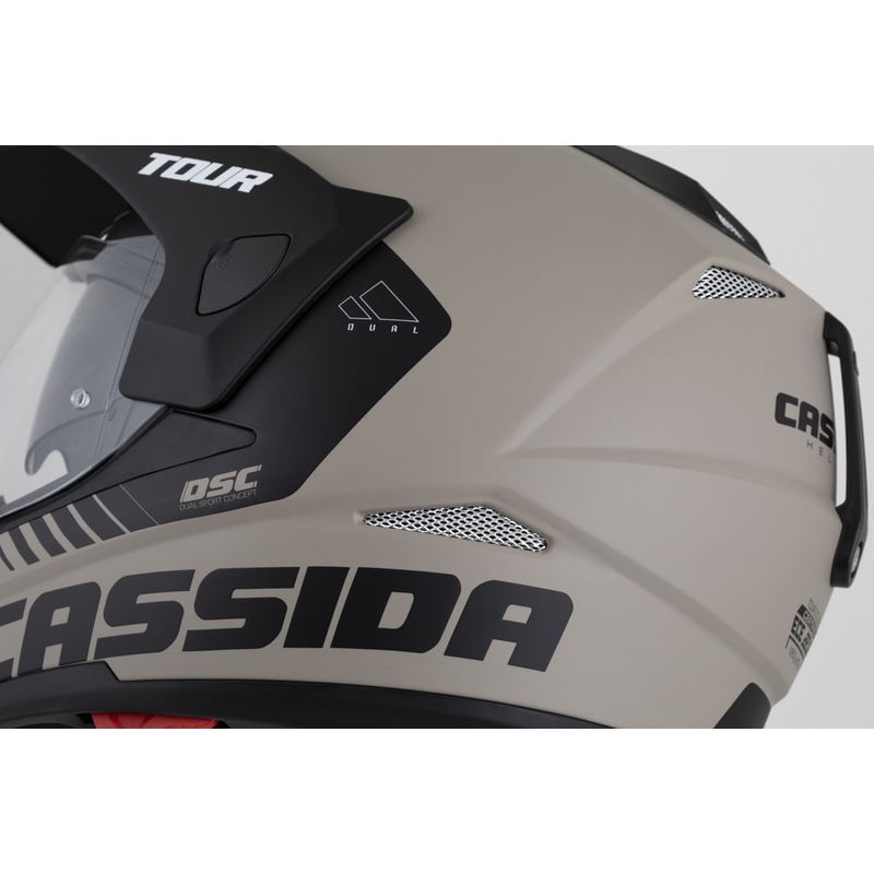 Endurohelm Cassida Tour 2.0 Dual mat zandzwart