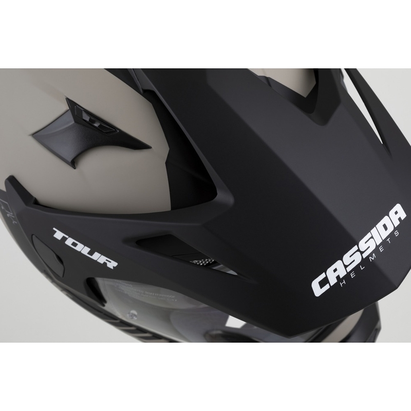Endurohelm Cassida Tour 2.0 Dual mat zandzwart