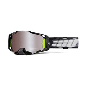 Motorcrossbril 100% ARMEGA Lightspeed met zilver HIPER plexi