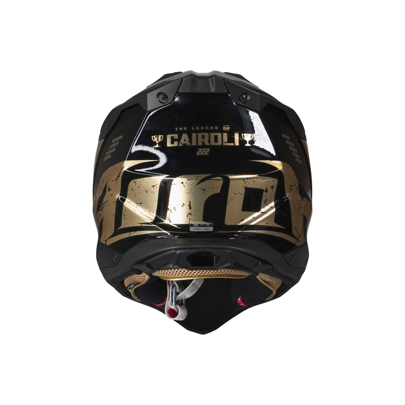 Motorcrosshelm Airoh Aviator 3.0 "TC 222 THE LEGEND" zwart-goud