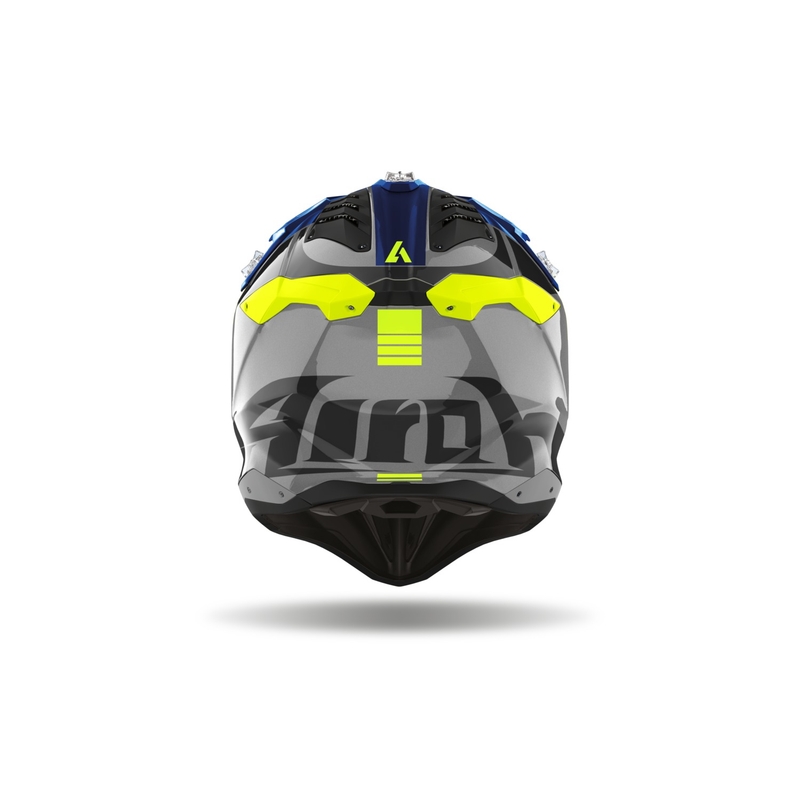 Motorcrosshelm Airoh Aviator 3.0 Push blauw