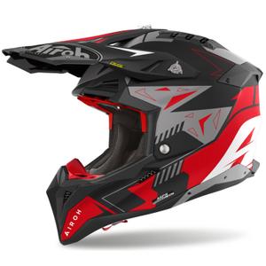 Motorcrosshelm Airoh Aviator 3 Spin rood mat