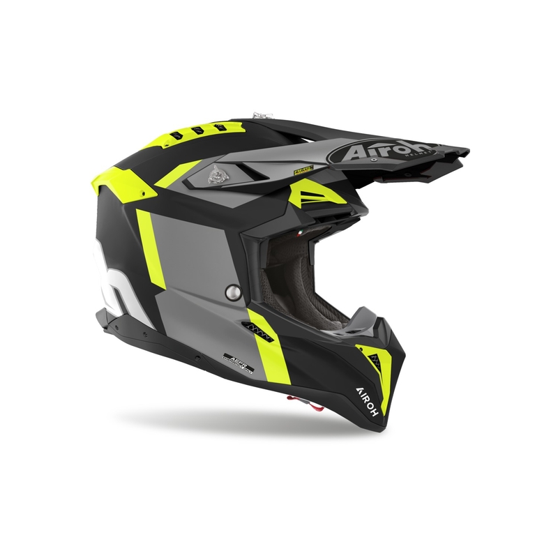Motorcrosshelm Airoh Aviator 3 Glory geel mat