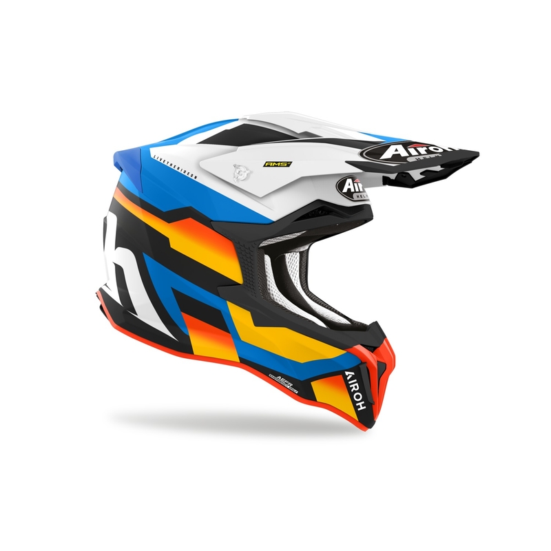 Motorcrosshelm Airoh Strycker Glam blauw mat uitverkoop
