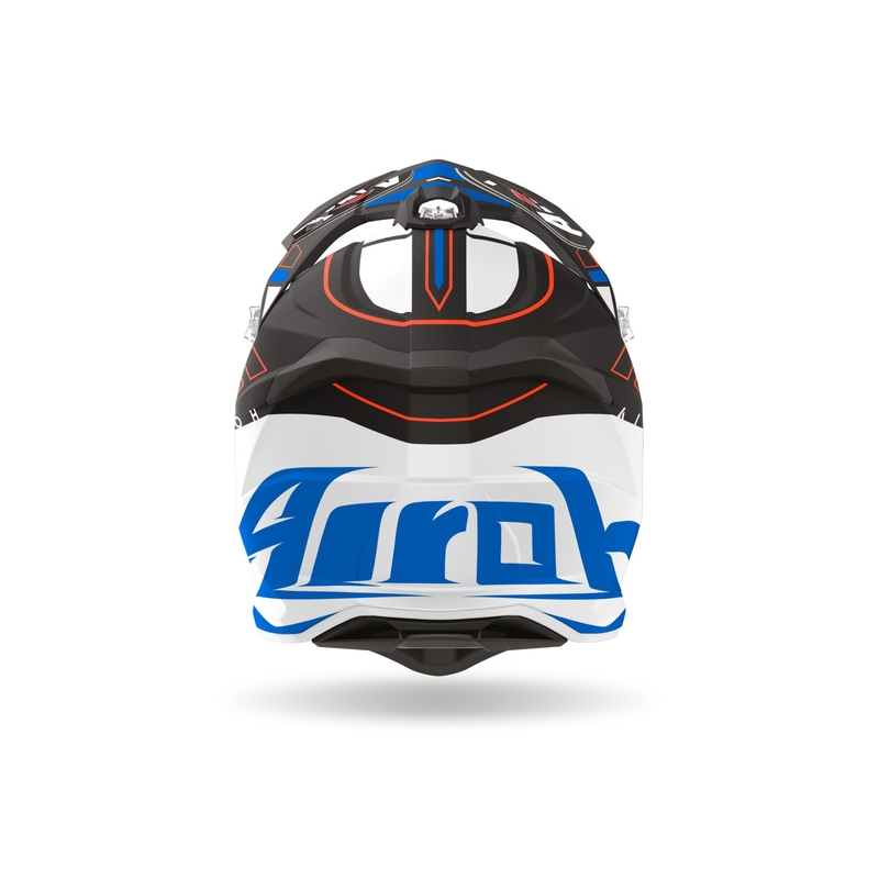 Motorcrosshelm Airoh Strycker Skin blauw mat uitverkoop