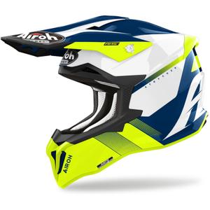 Motorcrosshelm Airoh Strycker Blazer geel uitverkoop