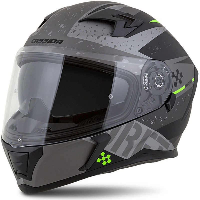 Integral motorhelm Cassida Integral 3.0 DRFT mat grijs-zwart-groen