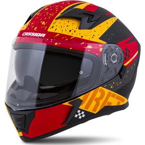 Integraal motorhelm Cassida Integral 3.0 DRFT oranje-fluorood