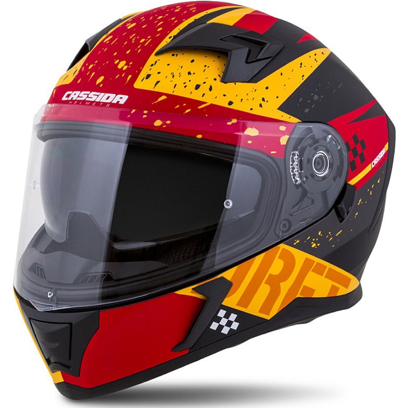 Integraal motorhelm Cassida Integral 3.0 DRFT oranje-fluorood
