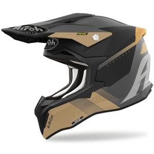Motorcrosshelm Airoh Strycker Blazer goud mat uitverkoop
