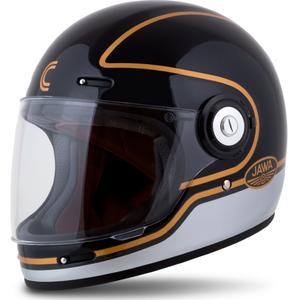 Integraal motorhelm Cassida Fibre Jawa Sport zwart-zilver-goud