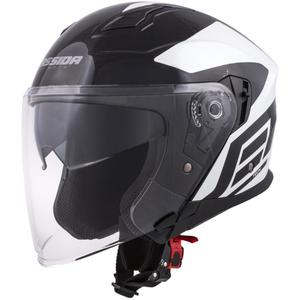 Cassida Jet Tech Corso Open Motorfietshelm Zwart Wit