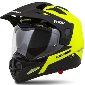 Endurohelm Cassida Tour 1.1 Dual zwart-fluo geel