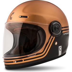 Cassida Fibre Super Hooligan integraal motorhelm zwart met koper uitverkoop
