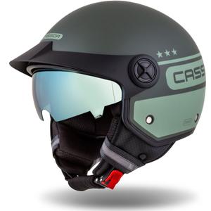 Cassida Handy Plus Chief open motorhelm groen
