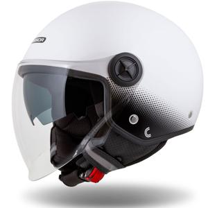 Cassida Handy Plus open motorhelm wit-zwart
