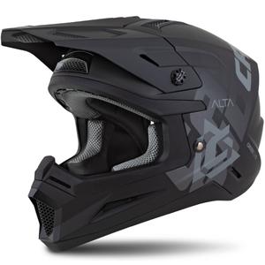 Cassida Cross Cup 2 Alta motorcrosshelm mat zwart-grijs