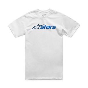 T-shirt Alpinestars Blaze 2.0 CSF wit-blauw