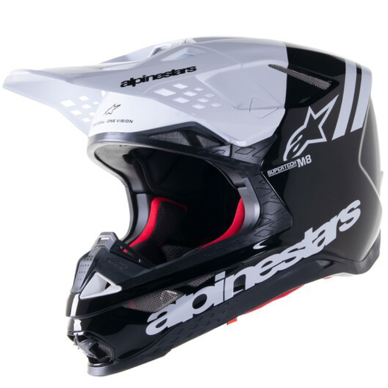 Alpinestars Supertech S-M8 Radium 2 Motorcrosshelm zwart/wit