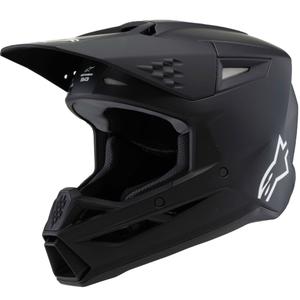 Alpinestars S-M3 SOLID kinder motorcrosshelm zwart mat 2025