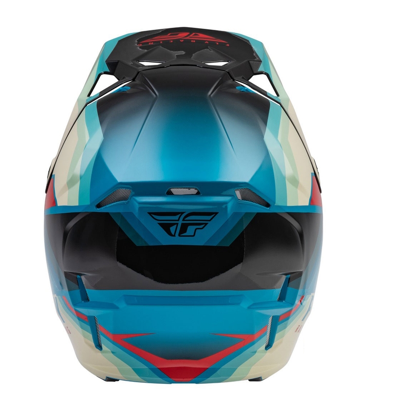 Motorcrosshelm FLY Racing Formula CP zwart-grijs-turquoise