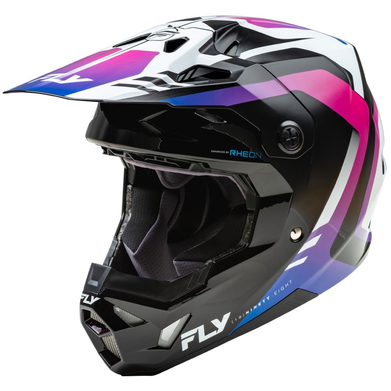 Motorcrosshelm FLY Racing Formula CP wit-zwart-paars