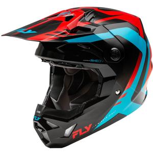 Motorcrosshelm FLY Racing Formula CP rood-zwart-blauw