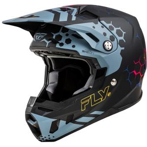 Motorcrosshelm FLY Racing Formula CC Tektonic zwart-grijs