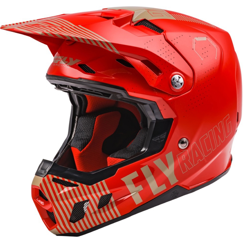 Motorcrosshelm FLY Racing Formula CC Primary rood-zand