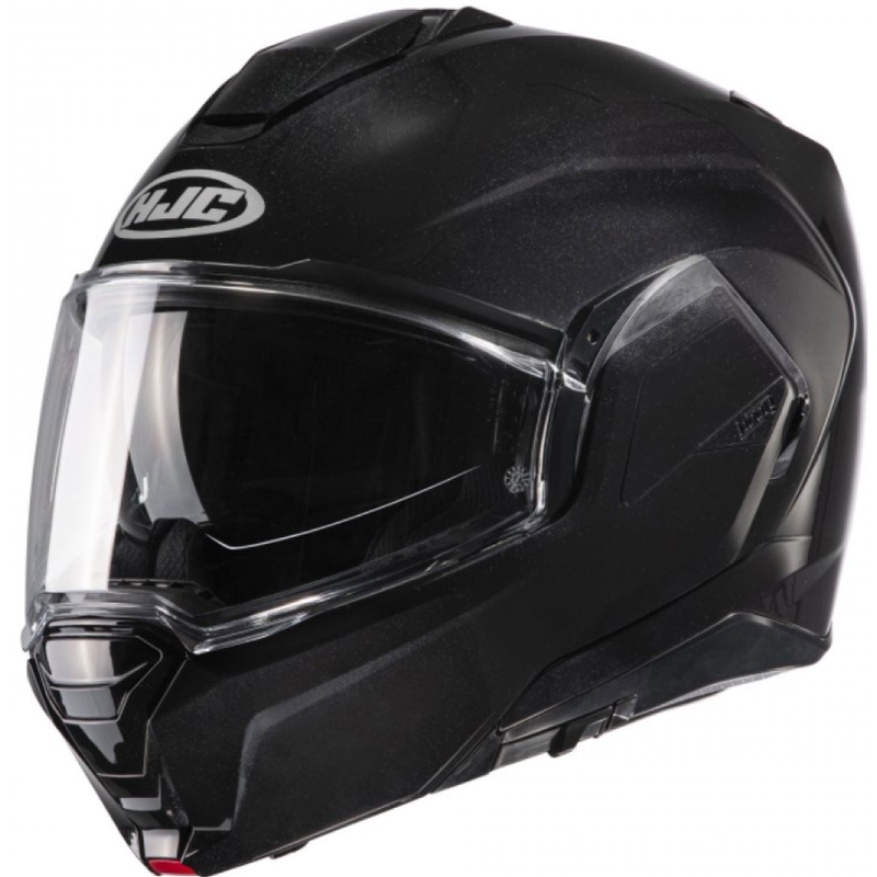 Opvouwbare motorhelm HJC I100 Solid metaal zwart