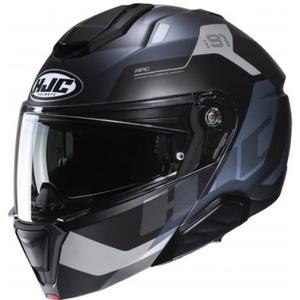 HJC i91 Carst MC5SF flip-up helm zwart en blauw