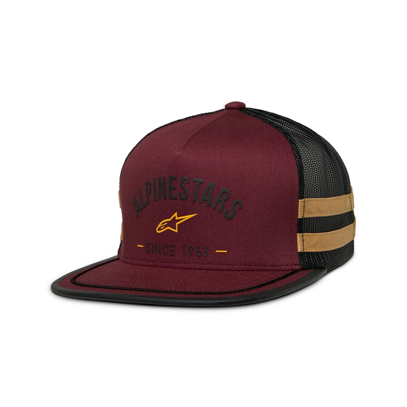 Alpinestars Backline Trucker pet baksteen rood-zwart-goud