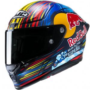 Integraalhelm HJC RPHA 1 Redbull Jerez GP MC21SF rood-geel-blauw