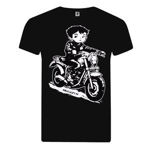 MotoZem Motorrijder zwart shirt voor jongens