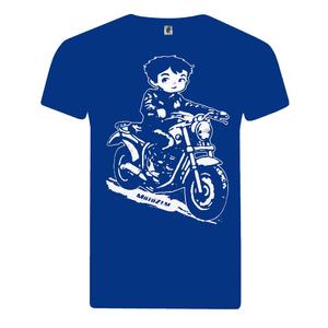 MotoZem Jongens T-shirt Biker Blauw