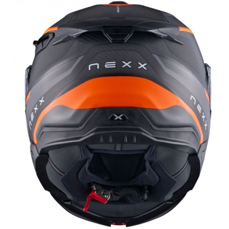 Opklapbare motorhelm Nexx X.Lifetour PRO Mile mat oranje-grijs