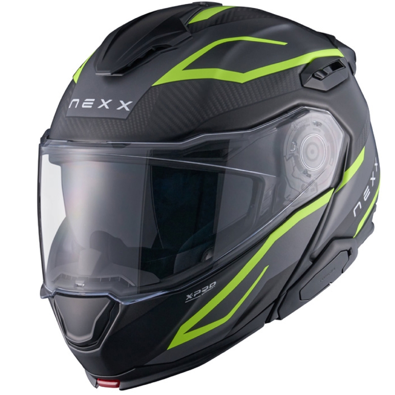 Opklapbare motorhelm Nexx X.Lifetour PRO Mile mat grijs-fluo geel