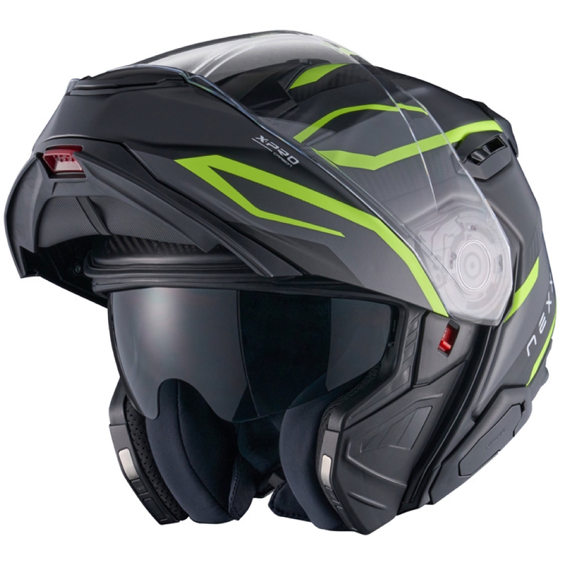 Opklapbare motorhelm Nexx X.Lifetour PRO Mile mat grijs-fluo geel