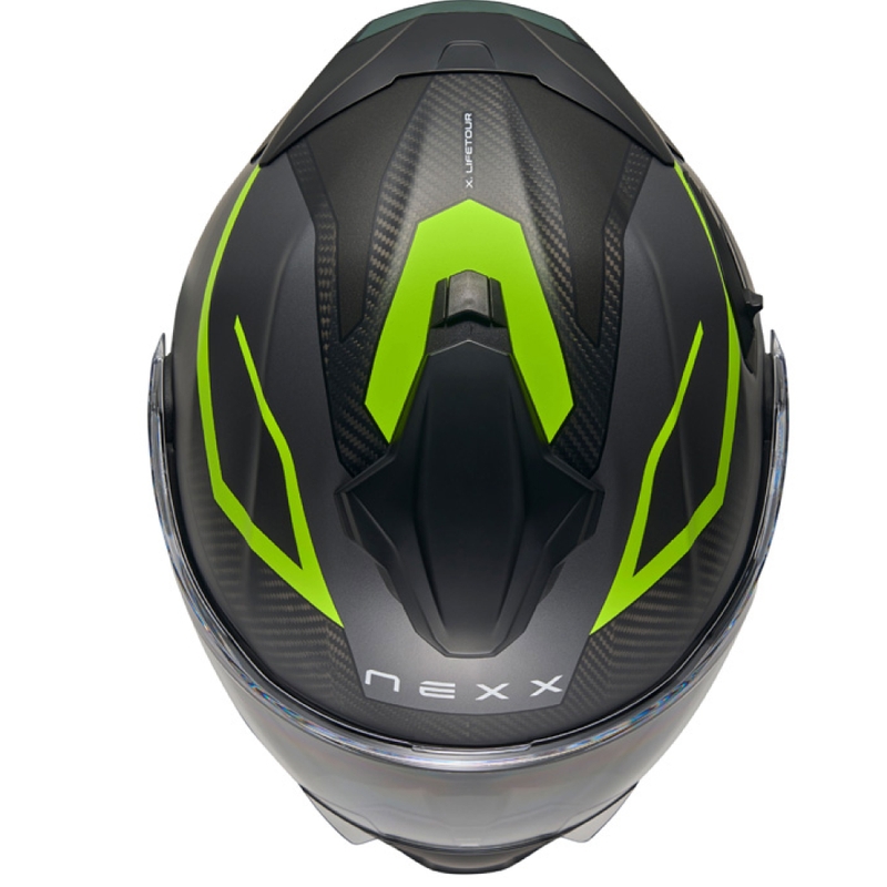 Opklapbare motorhelm Nexx X.Lifetour PRO Mile mat grijs-fluo geel