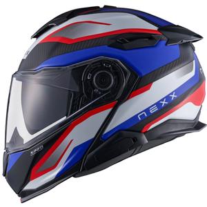 Nexx X.Lifetour PRO Mile motorhelm mat blauw-rood