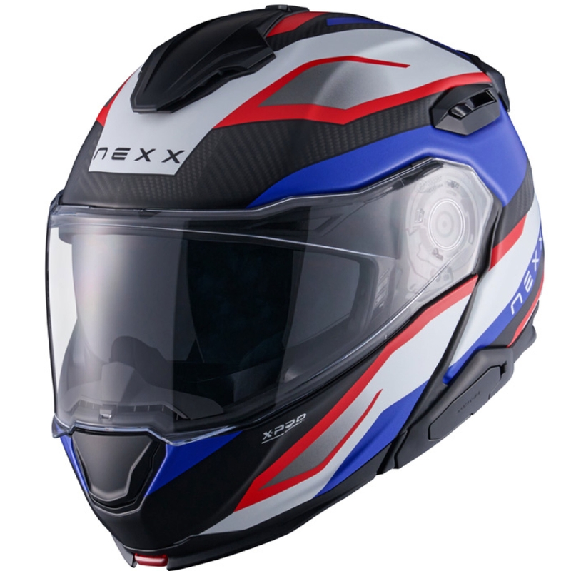 Nexx X.Lifetour PRO Mile motorhelm mat blauw-rood uitverkoop