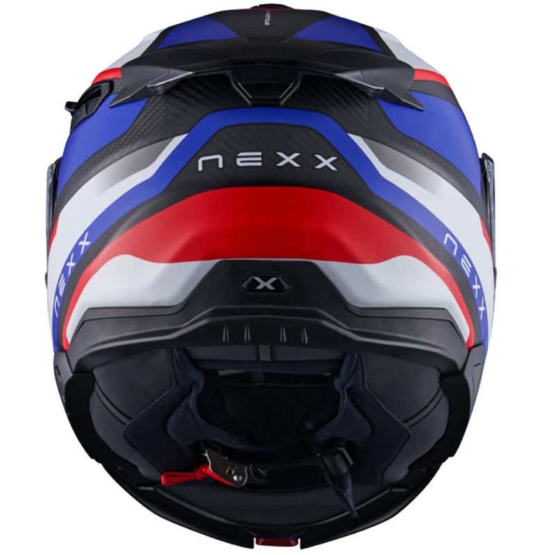 Nexx X.Lifetour PRO Mile motorhelm mat blauw-rood uitverkoop