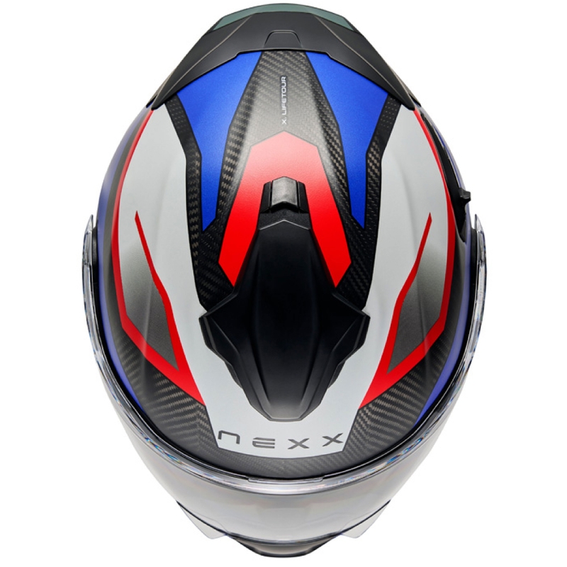 Nexx X.Lifetour PRO Mile motorhelm mat blauw-rood uitverkoop