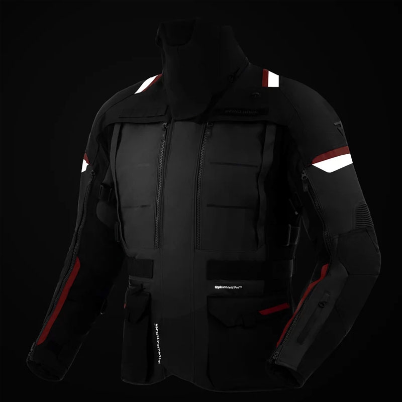 Rebelhorn Cubby V motorjack zwart-antraciet-rood