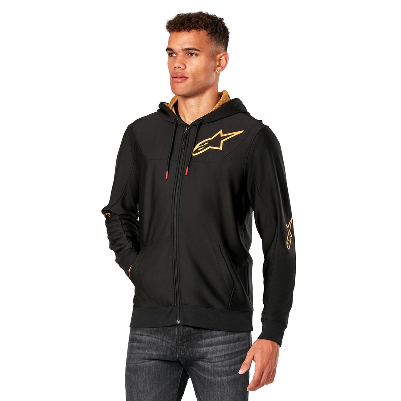 Alpinestars Sessions 3 Hoodie zwart en goud